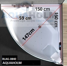 Aquaholm C-3131 150cm x 150cm x 59cm