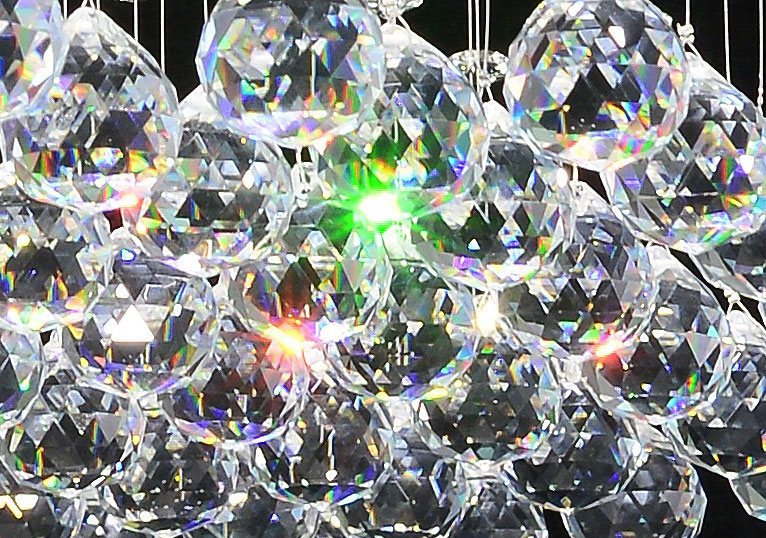 Żyrandol kryształowy LED 60x60 cm B013